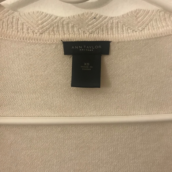 Ann Taylor Cream Cardigan - Picture 5 of 6